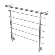 Balkon francuski ze stali nierdzewnej zestaw 150 x 100 cm | poręcz fi 42,4 poziome wypełnienie fi 12
