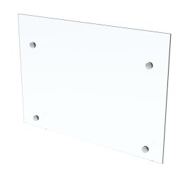 Balkon francuski szklany | szkło bezpieczne bezbarwne 140x100 rotula nierdzewna zestaw