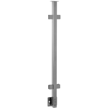 Słupek balkonu francuskiego – montaż boczny – 40 x 40 mm z poręczą, polerowany