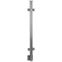 Słupek balkonu francuskiego – montaż boczny – 40 x 40 mm z poręczą, szlifowany