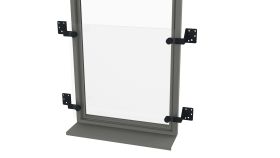 Balkon francuski szklany ZETKA | system podtynkowy typ Z szkło 55.2 bezbarwne styropian 20 cm | zestaw 